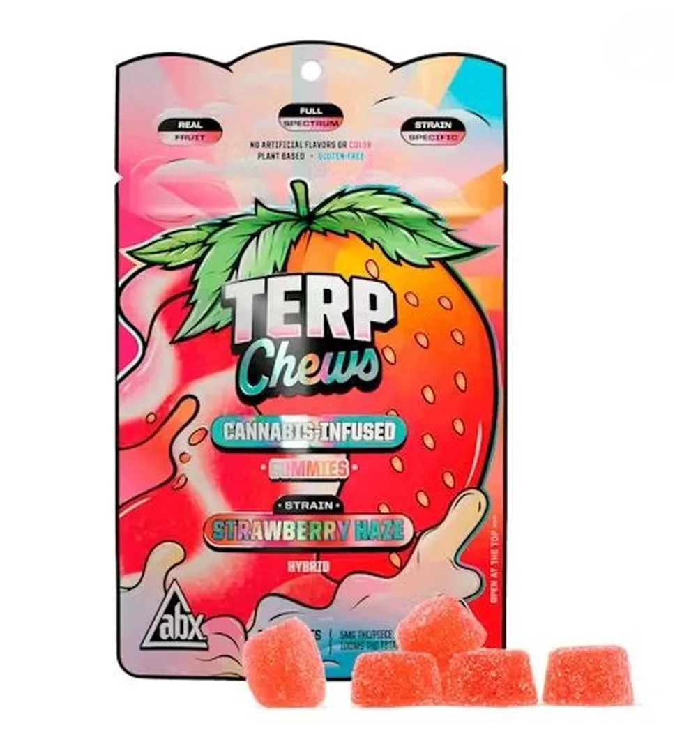 ABX - Live Resin Chew - Terp Chew Strawberry Haze - 100mg
